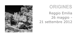    OR￼IGINES
Reggio Emilia
26 maggio - 
21 settembre 2012
ToArt gallery
